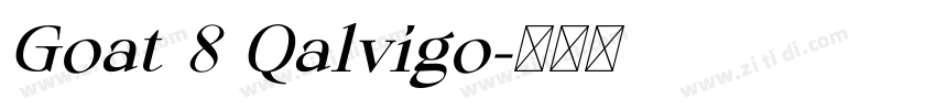 Goat 8 Qalvigo字体转换